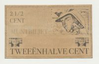 Nederland 2,5 Cent Muntbiljet