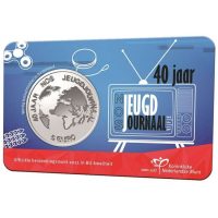Nederland 5 Euro BU 2021 NOS Jeugd journaal in coincard