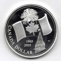 Canada 1 dollar 2005 Maple flag