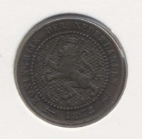 Nederland 1 Cent 1878 Willem 3