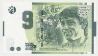 Kroatië 9-Euro biljet Dinamo Zagreb 2022 (vernieuwde druk)