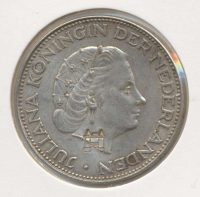 Juliana 2,5 gulden 1962 met klop Kampen