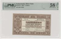 Nederland 1 gulden 1938 zilverbon PMG58 EPQ