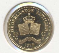 Nederlandse Antillen 50 gulden 1979 goud