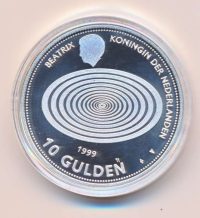 Nederland 10 gulden 1999 millennium Proof