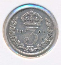 Verenigd Koninkrijk 3 pence 1901
