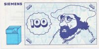 Duitsland 100 mark Siemens reclamebiljet