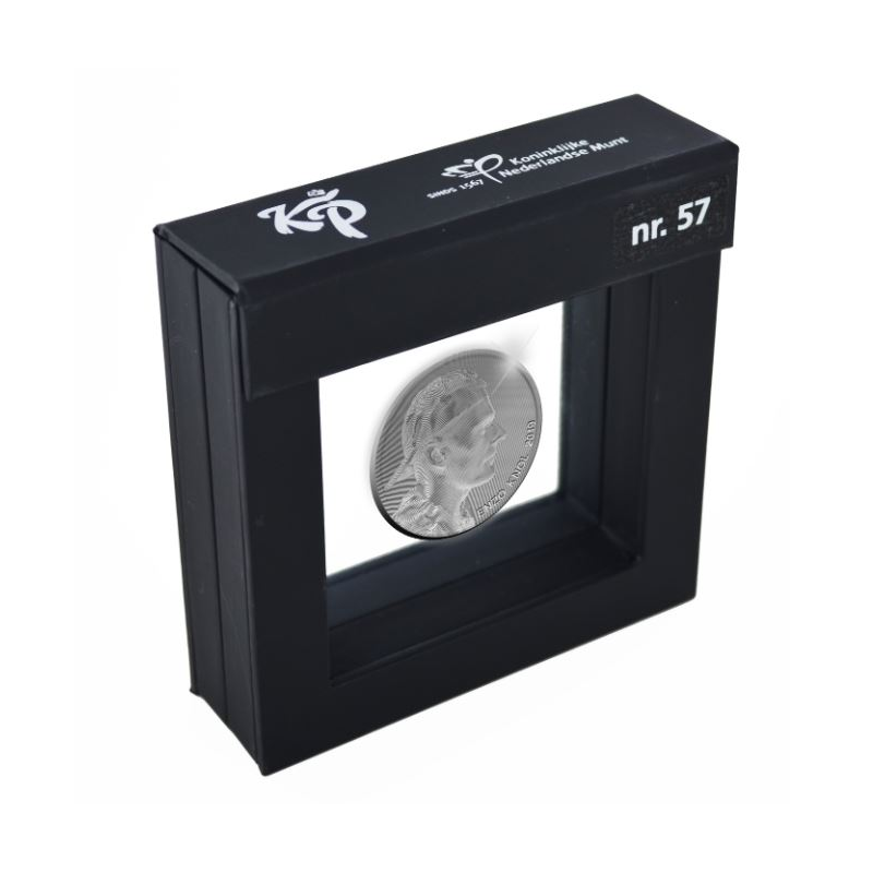 Nederland enzo knol zilveren penning in cassette