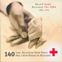 België FDC set euro 2004 140 jaar Belgische rode kruis