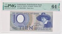 Nederland 10 Gulden 1943 Staalmeester PMG64 EPQ