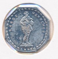 Duitsland 20 pfennig Gänse-Männchen noodgeld/tramtoken