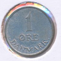 Denemarken 1 Øre 1962 - Brons