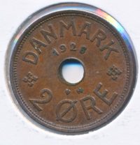 Denemarken 2 Øre 1928