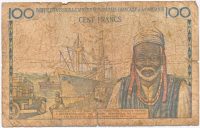 Franse Kolonie Afrika 100 Cent Francs 1957