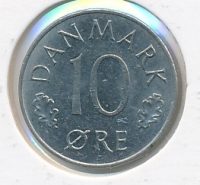 Denemarken 10 Øre 1974