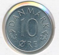 Denemarken 10 Øre 1977