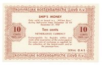Koninklijke Rotterdamse Lloyd N.V. scheepsgeld 10 cent 1957