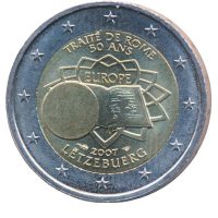 Luxemburg 2 euro 2007 verdrag van rome