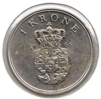 Denemarken 1 Krone 1966