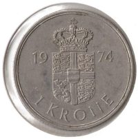 Denemarken 1 Krone 1974