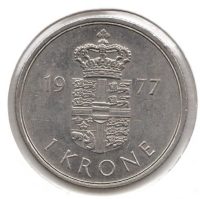 Denemarken 1 Krone 1977