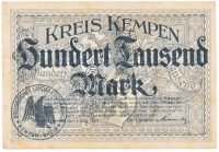 Duitsland 100.000 mark 1923 Kempen