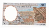 Centraal-Afrikaanse staten 500 Francs 1993-2002