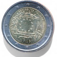 Italië 2 euro 2015 30 jaar Europese vlag