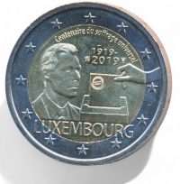 Luxemburg 2 euro 2019 100 jaar Algemeen kiesrecht