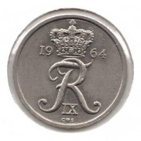 Denemarken 25 Øre 1964