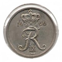 Denemarken 25 Øre 1966