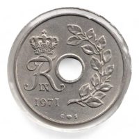 Denemarken 25 Øre 1971