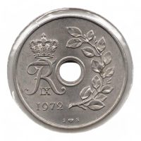 Denemarken 25 Øre 1972