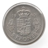 Denemarken 5 Kroner 1980