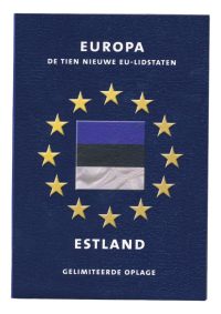 Estland Muntset pre-euro diverse jaren incl. zilveren Europa-penning