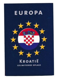 Kroatië Muntset pre-euro diverse jaren incl. zilveren Europa-penning