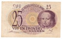 Nederland 25 Gulden 1945 Meisje in blauw