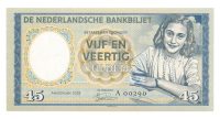 Nederland 45 Gulden Anne Frank reclamebiljet 2018