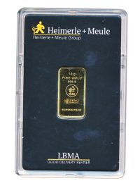Goud baar 10 gram Heimerle + Meule