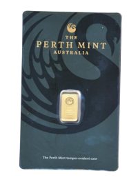 Goudbaar 1 gram goud Perth Mint