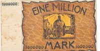 Duitsland 1 miljoen Mark 20 juli 1923 Noodgeld Aachen