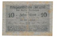 Duitsland 10 Mark 1919 Oorlogsgeldbon Kreis Schlochau