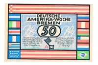 Duitsland 50 Pfennig 1923 Deutsche Amerika-Woche Bremen (Vegesack)