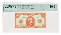 Nederland 1 Gulden 1945 Wilhelmina PMG66 EPQ
