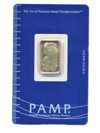 Goud baar 5 gram Pamp Suisse