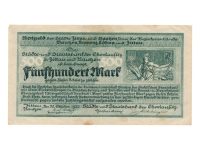 Duitsland 500 Mark 1922 Noodgeld Zittau & Bautzen