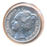 Nederland 1/2 Gulden 1909 Wilhelmina met diadeem