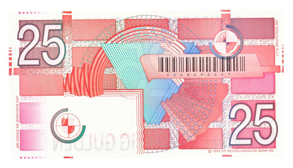 Nederland 25 Gulden 1989 Roodborstje