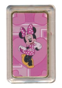 Disney goudkleurige baar Minnie Mouse in kleur