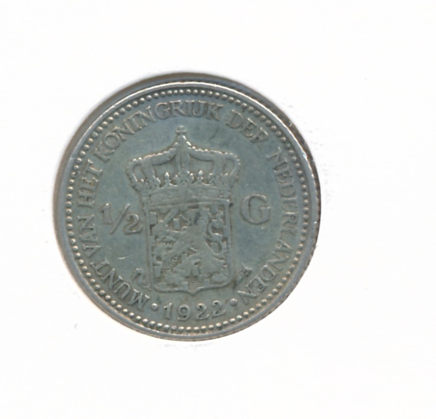 Nederland Set 1/2 Guldenmunten Zilver 1921-1930 (5 stuks) - Afbeelding 6